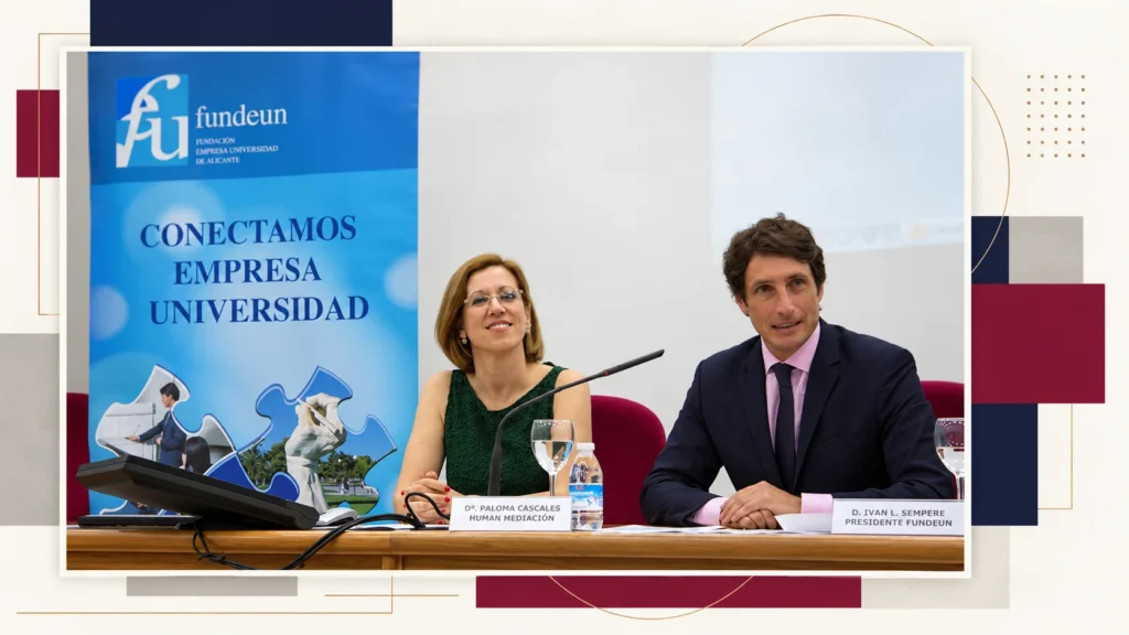 Paloma Cascales en la Fundación Empresa Universidad de Alicante